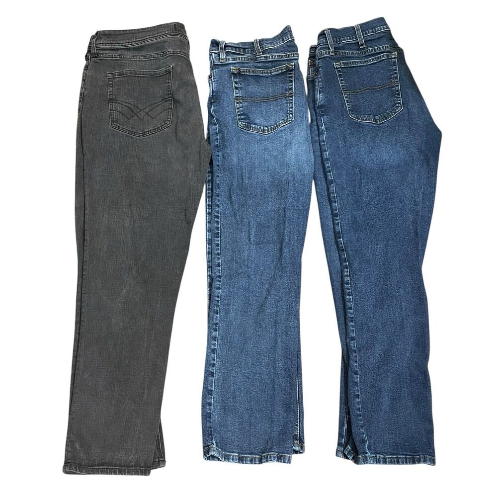 Lot 3 Member's Mark Men's Relaxed Fit Jeans Denim Seven 7 Size 38x28 38x29